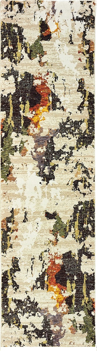Contemporary & Transitional Rugs EVOLUTION 7770J Ivory - Beige & Multi Machine Made Rug