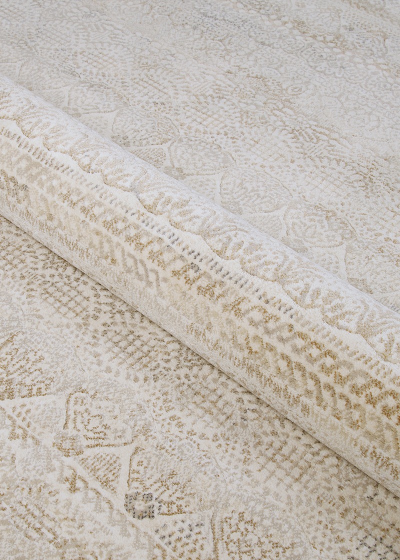 Contemporary & Transitional Rugs EASTON-CAPELLA 6822/6575 Ivory - Beige & Lt. Grey - Grey Machine Made Rug
