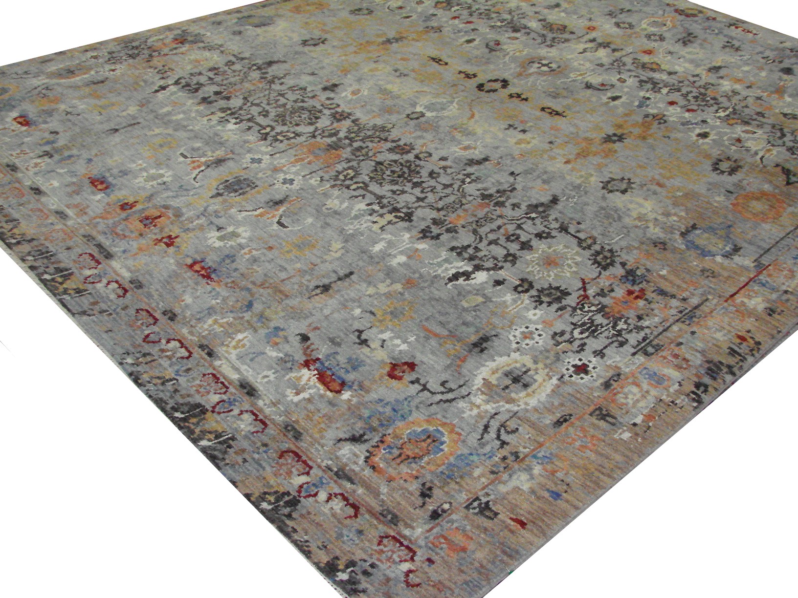 Contemporary & Transitional Rugs Jankat 21936 Lt. Blue - Blue & Multi Hand Knotted Rug