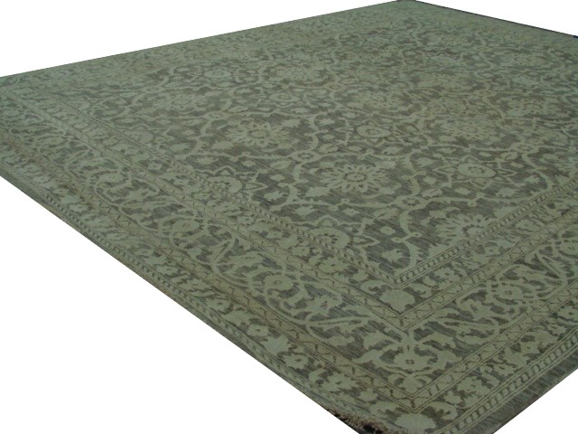 Transitional & Casual Rugs Noor Silk 21828 Ivory - Beige Hand Knotted Rug