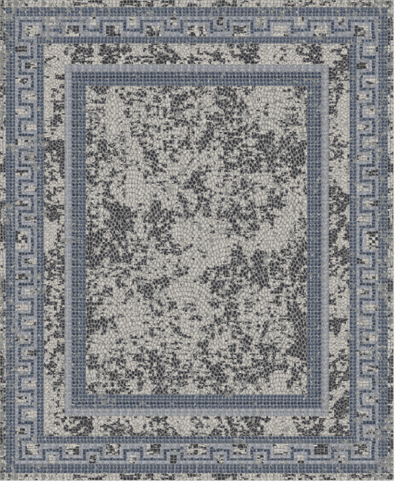 Contemporary & Transitional Rugs Mosaic 0401-4744 Camel - Taupe & Lt. Grey - Grey Hand Knotted Rug