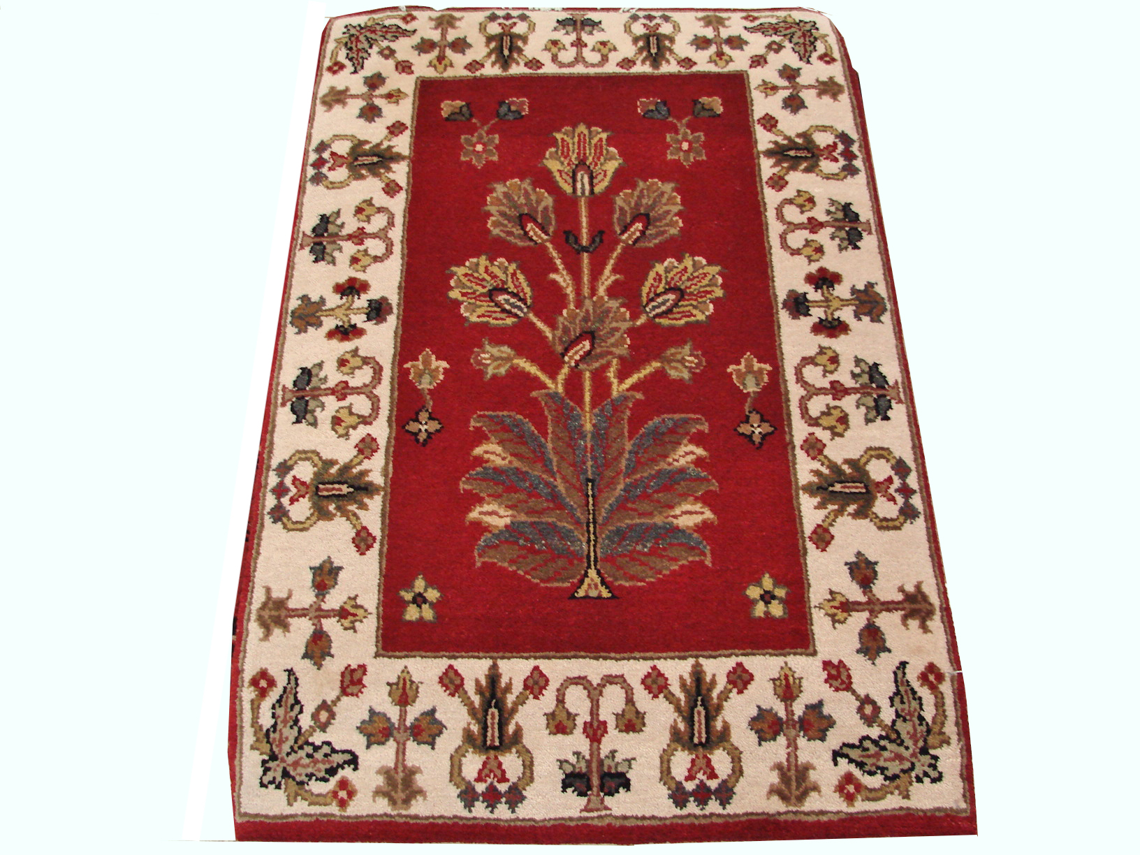 Clearance & Discount Rugs Jaipur CC-511 04684 Red - Burgundy & Ivory - Beige Hand Knotted Rug