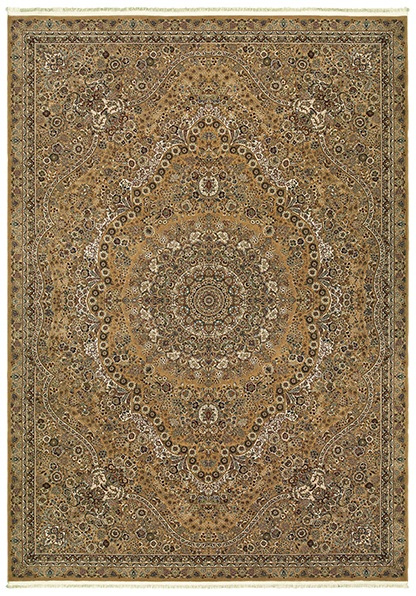 Traditional & Oriental Rugs Masterpiece 8022J Lt. Gold - Gold Machine Made Rug
