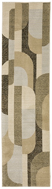 Casual & Solid Rugs Strada STR02 Camel - Taupe & Lt. Brown - Chocolate Machine Made Rug