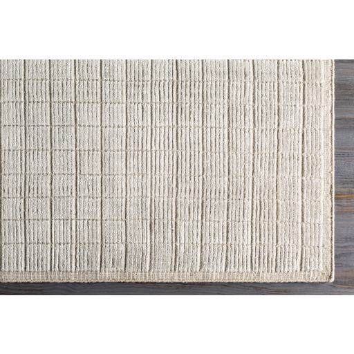 Contemporary & Transitional Rugs Carre CCR-2300 Ivory - Beige Hand Loomed Rug