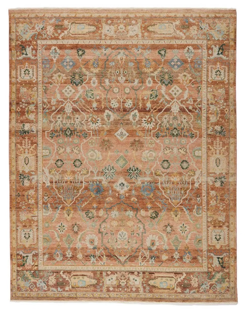Antique Style Rugs Someplace In Time SPT04 Rust - Orange Hand Knotted Rug