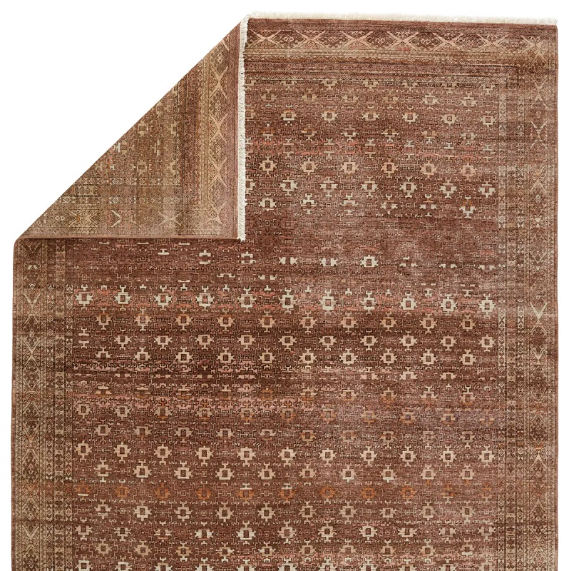Antique Style Rugs Someplace In Time SPT16 Lt. Brown - Chocolate Hand Knotted Rug