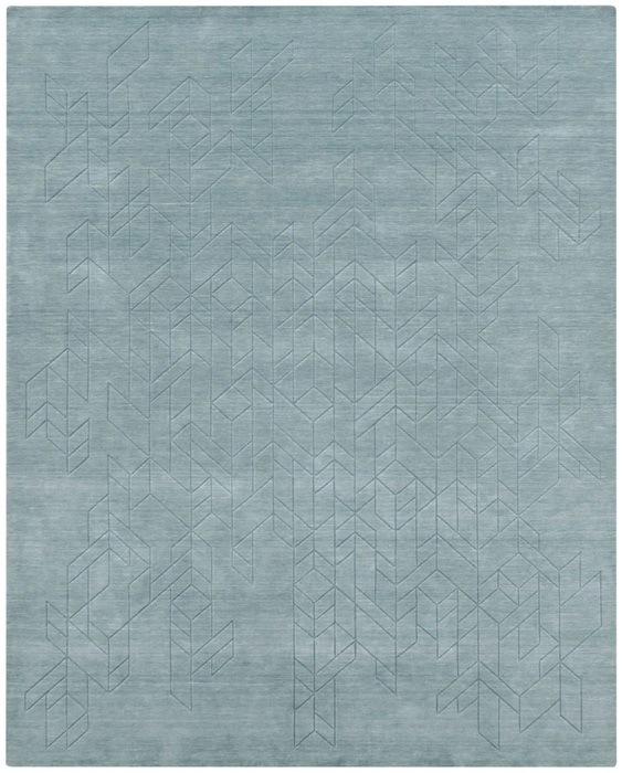 Casual & Solid Rugs Alessia ALE01 Lt. Blue - Blue Hand Crafted Rug