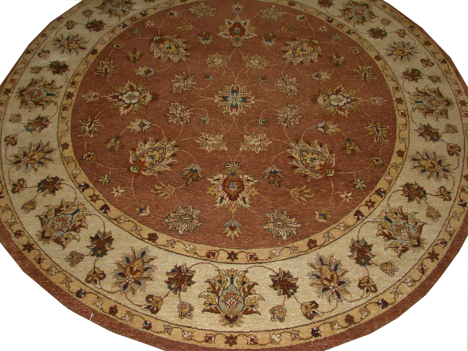 Clearance & Discount Rugs Sultan Collection Hand Knotted Wool Rug 9628 Lt. Brown - Chocolate & Ivory - Beige Hand Knotted Rug