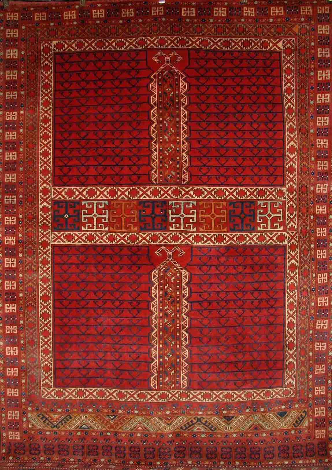 Antique Style Rugs KARGHAI 12783 Rust - Orange & Multi Hand Knotted Rug