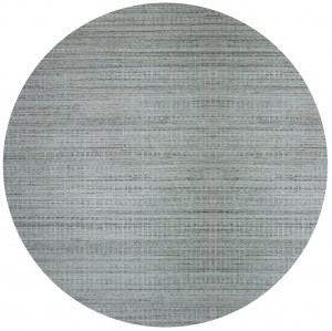 Round, Octagon & Square Rugs Honor HO-68 Mist Lt. Grey - Grey & Lt. Blue - Blue Hand Crafted Rug