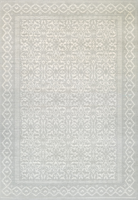 Transitional & Casual Rugs MARINA 8962-0910 Ivory - Beige & Lt. Grey - Grey Machine Made Rug