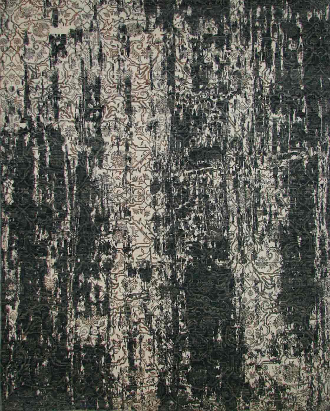 Contemporary Rugs & Transitional Rugs ZAAL 20418 Multi Hand Knotted Rug
