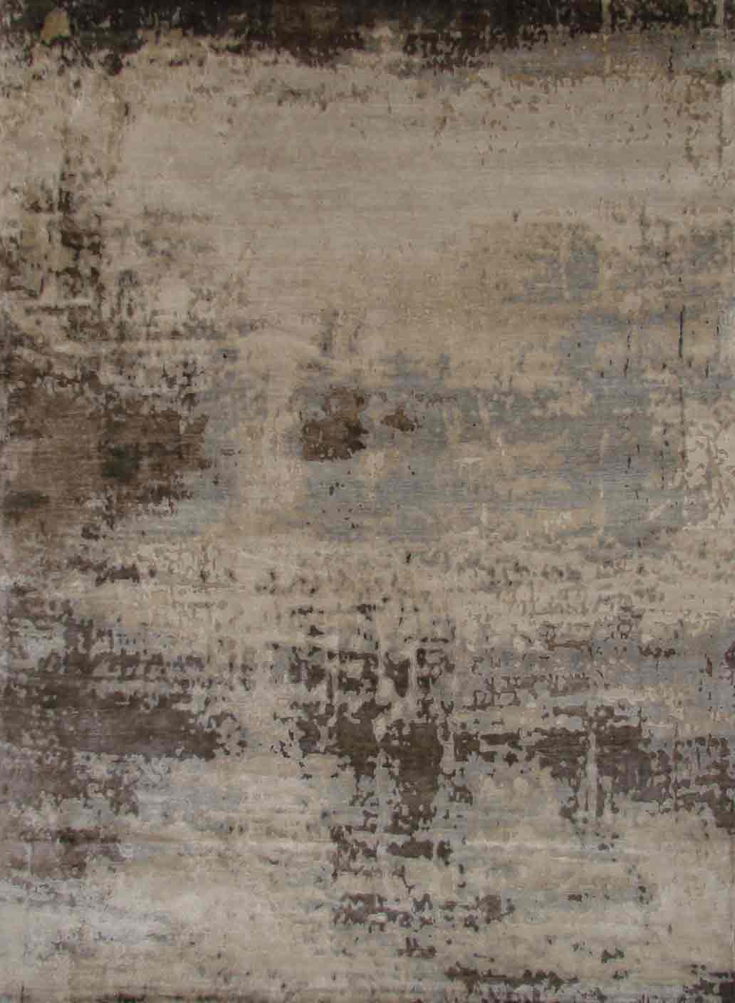 Contemporary Rugs & Transitional Rugs SPLASH 20434 Ivory - Beige & Multi Hand Knotted Rug