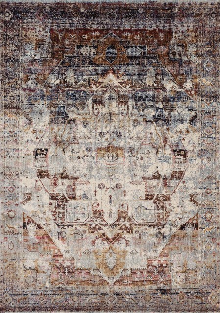 Oushak Rugs ANASTASIA AF-08 Ivory - Beige & Multi Machine Made Rug