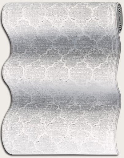 Hall & Stair Runner Rugs Marina CB91/0002A Lt. Grey - Grey Machine Made Rug