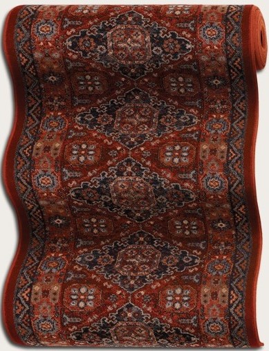 Hall & Stair Runner Rugs old world classics 0406/0003A Red - Burgundy Machine Made Rug