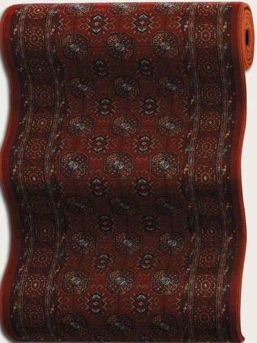 Hall & Stair Runner Rugs old world classics 0407/0002A Red - Burgundy Machine Made Rug