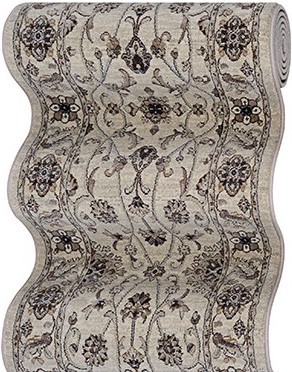 Hall & Stair Runner Rugs Everest 0630/0001A Ivory - Beige & Lt. Grey - Grey Machine Made Rug