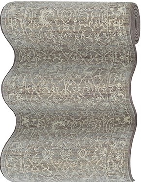 Hall & Stair Runner Rugs Everest 6340/0001A Black - Charcoal & Lt. Grey - Grey Machine Made Rug