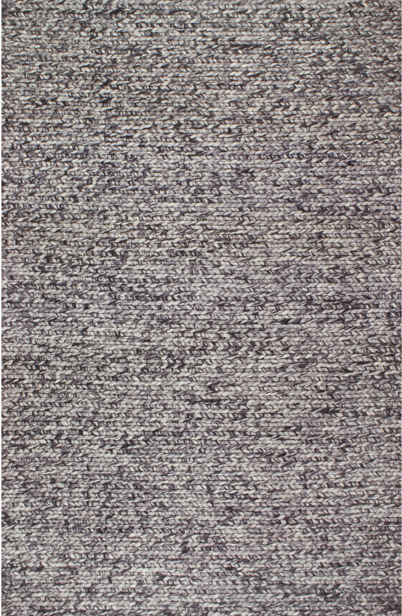 Casual Rugs & Solid Rugs BAHA BA-44 Black - Charcoal Hand Woven Rug