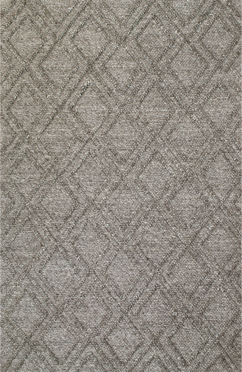 Woven Rugs FLUTE FL-35 Black - Charcoal Hand Woven Rug