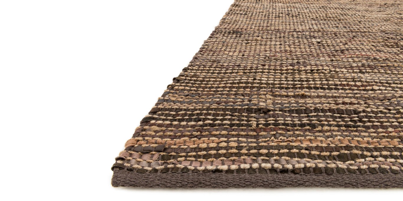 Woven Rugs EDGE ED-01 Lt. Brown - Chocolate Hand Woven Rug