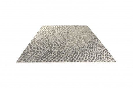 Contemporary & Transitional Rugs Twilight TWI08 CRM Ivory - Beige & Lt. Grey - Grey Machine Made Rug