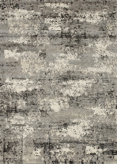 Contemporary Rugs & Transitional Rugs VIERA VR-04 Ivory - Beige & Lt. Grey - Grey Machine Made Rug