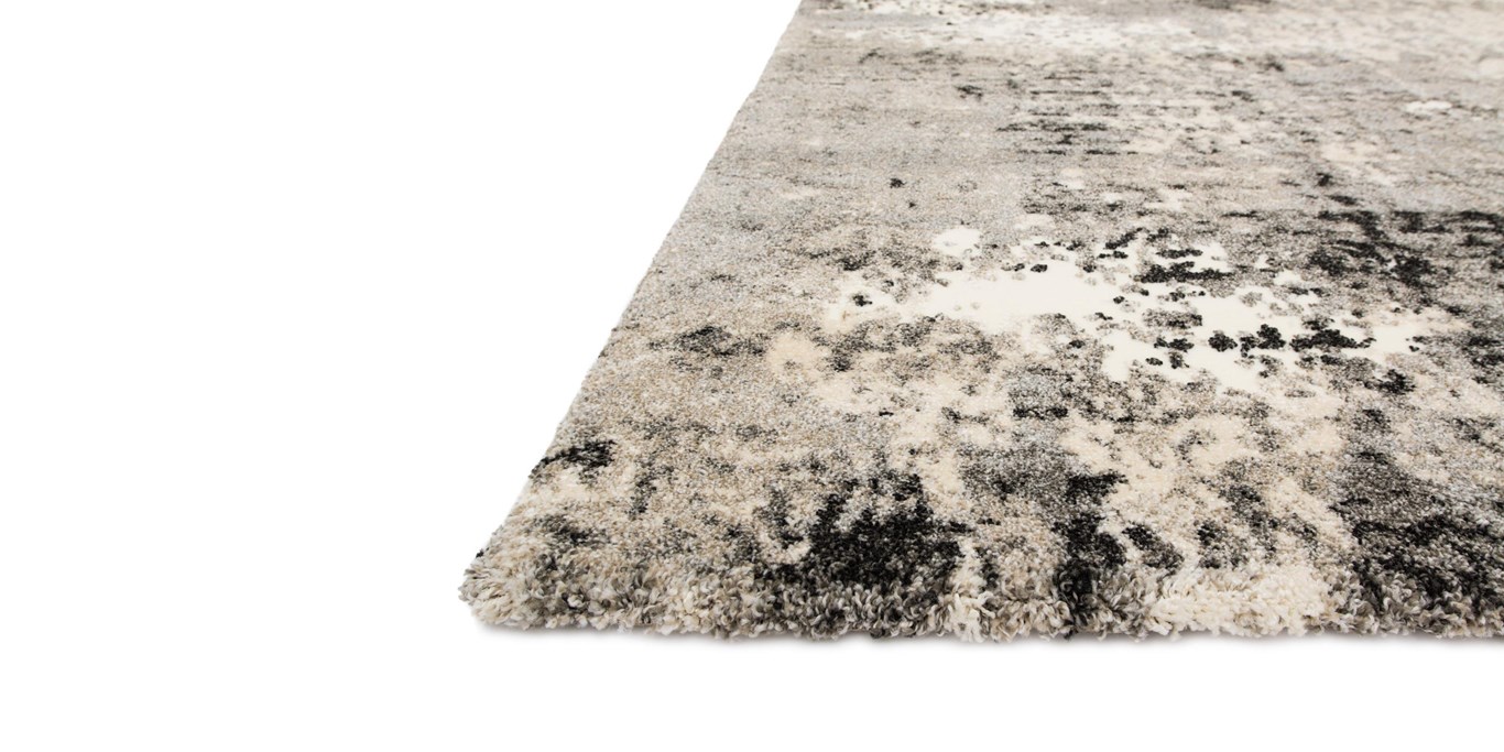 Contemporary Rugs & Transitional Rugs VIERA VR-04 Ivory - Beige & Lt. Grey - Grey Machine Made Rug