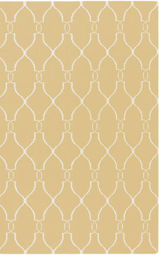 Flat Woven Rugs FALLON FAL-1001 Lt. Gold - Gold Flat weave Rug