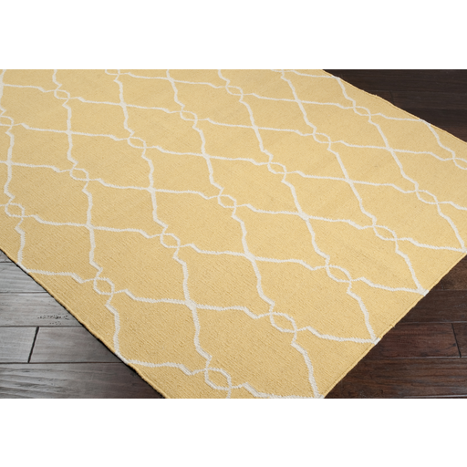 Flat Woven Rugs FALLON FAL-1001 Lt. Gold - Gold Flat weave Rug