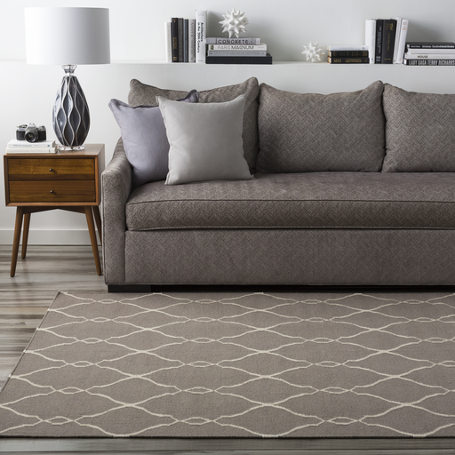 Woven Rugs FALLON FAL-1003 Lt. Grey - Grey Flat weave Rug