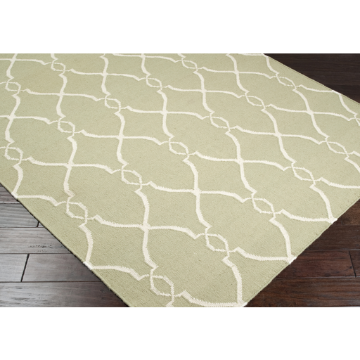 Flat Woven Rugs FALLON FAL-1004 Aqua - Lt.Green & Aqua - Lt. Green Flat weave Rug