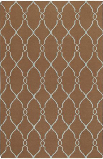 Flat Woven Rugs FALLON FAL-1008 Lt. Brown - Chocolate Flat weave Rug