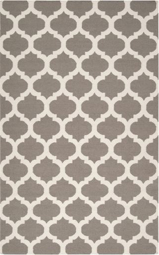 Flat Woven Rugs FRONTIER FT-122 Lt. Grey - Grey Flat weave Rug