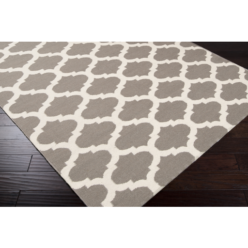 Flat Woven Rugs FRONTIER FT-122 Lt. Grey - Grey Flat weave Rug