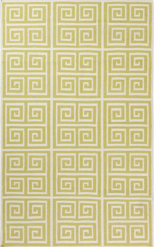 Clearance & Discount Rugs FRONTIER FT-416 Lt.Green & Lt. Green Flat weave Rug