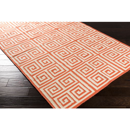 Clearance & Discount Rugs FRONTIER FT-417 Rust - Orange Flat weave Rug