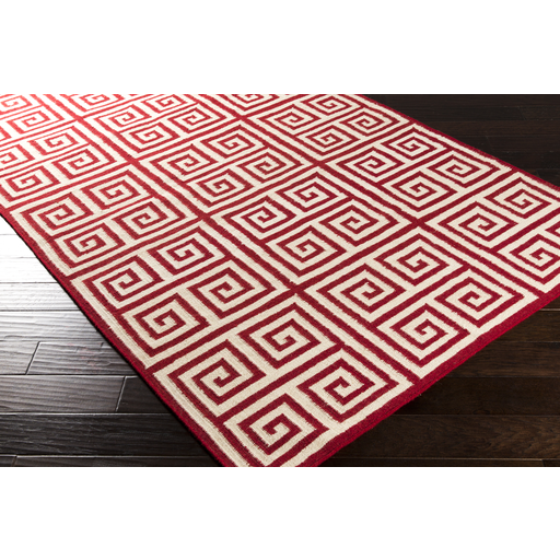 Clearance & Discount Rugs FRONTIER FT-418 Red - Burgundy Flat weave Rug