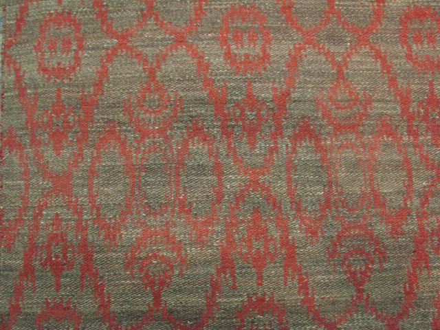 Woven Rugs DH-WV SD-43 Red - Burgundy & Lt. Brown - Chocolate Flat weave Rug