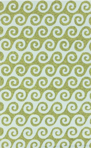 Contemporary Rugs & Transitional Rugs RAIN RAI-1139 Lt.Green & Lt. Green Hand Hooked Rug