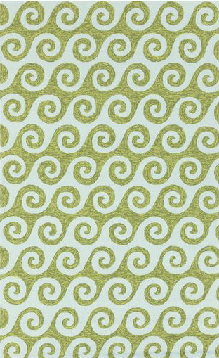 Contemporary & Transitional Rugs RAIN RAI-1139 Aqua - Lt.Green & Aqua - Lt. Green Hand Hooked Rug