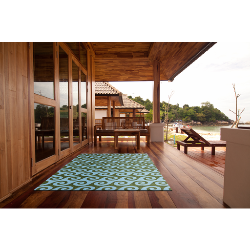 Contemporary Rugs & Transitional Rugs RAIN RAI-1139 Lt.Green & Lt. Green Hand Hooked Rug
