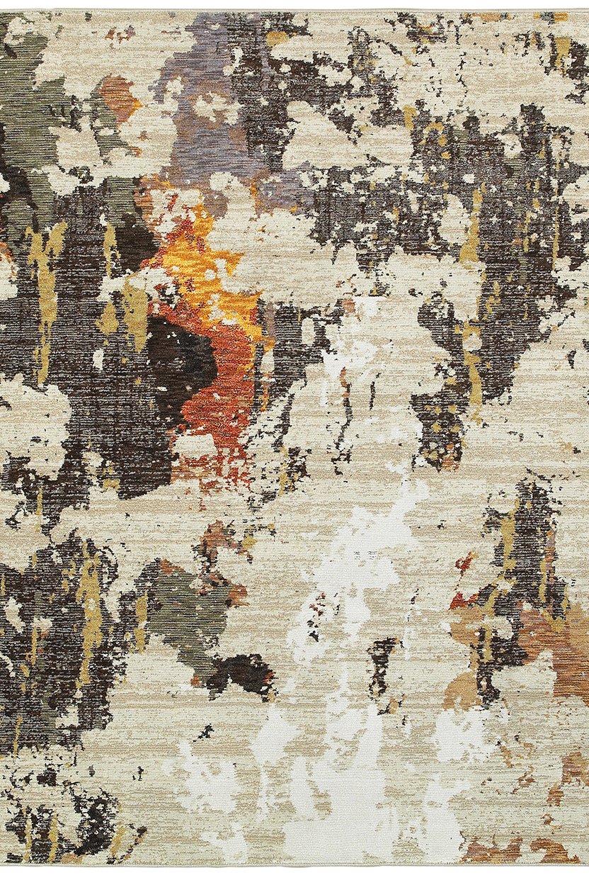 Contemporary Rugs & Transitional Rugs EVOLUTION 7770J Ivory - Beige & Multi Machine Made Rug