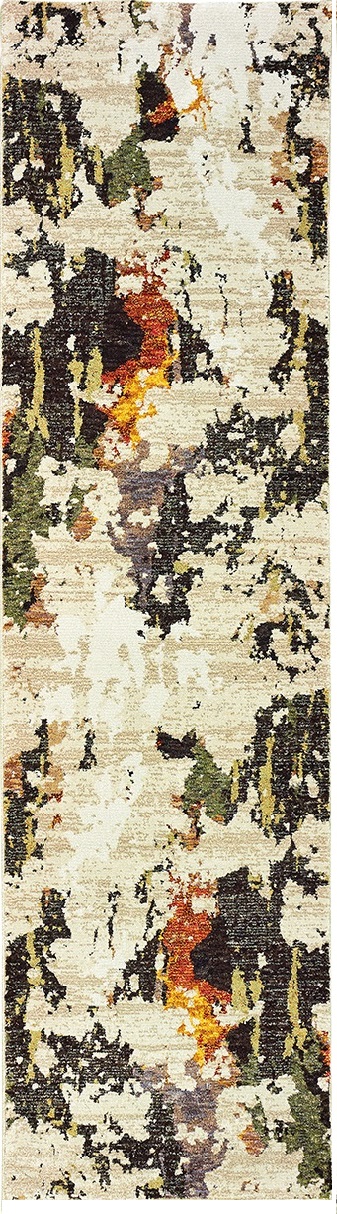 Contemporary Rugs & Transitional Rugs EVOLUTION 7770J Ivory - Beige & Multi Machine Made Rug