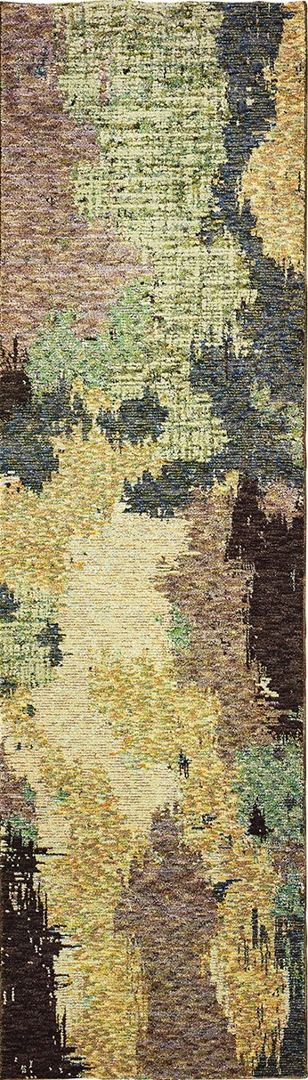 Contemporary Rugs & Transitional Rugs EVOLUTION 8011B Ivory - Beige & Multi Machine Made Rug