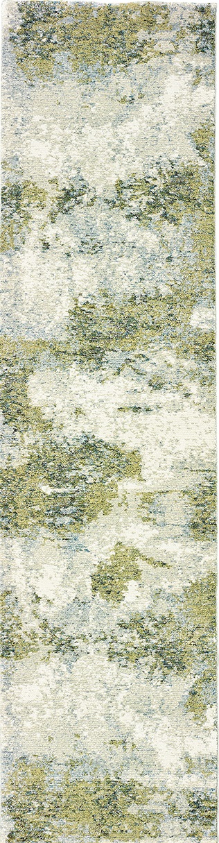 Contemporary & Transitional Rugs EVOLUTION 8039E Lt. Blue - Blue & Aqua - Lt. Green Machine Made Rug