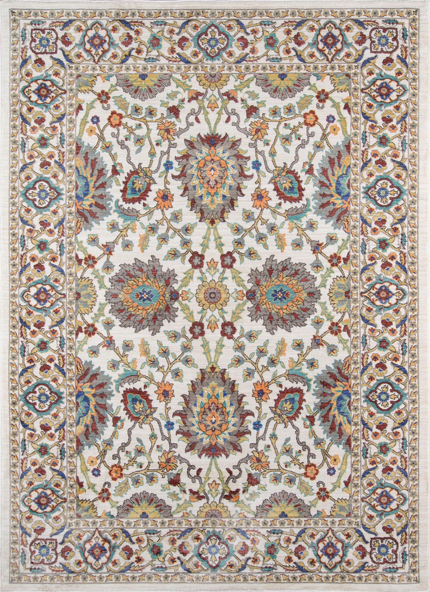 Traditional & Oriental Rugs CYPRESS CYP-01 Ivory - Beige & Multi Machine Made Rug