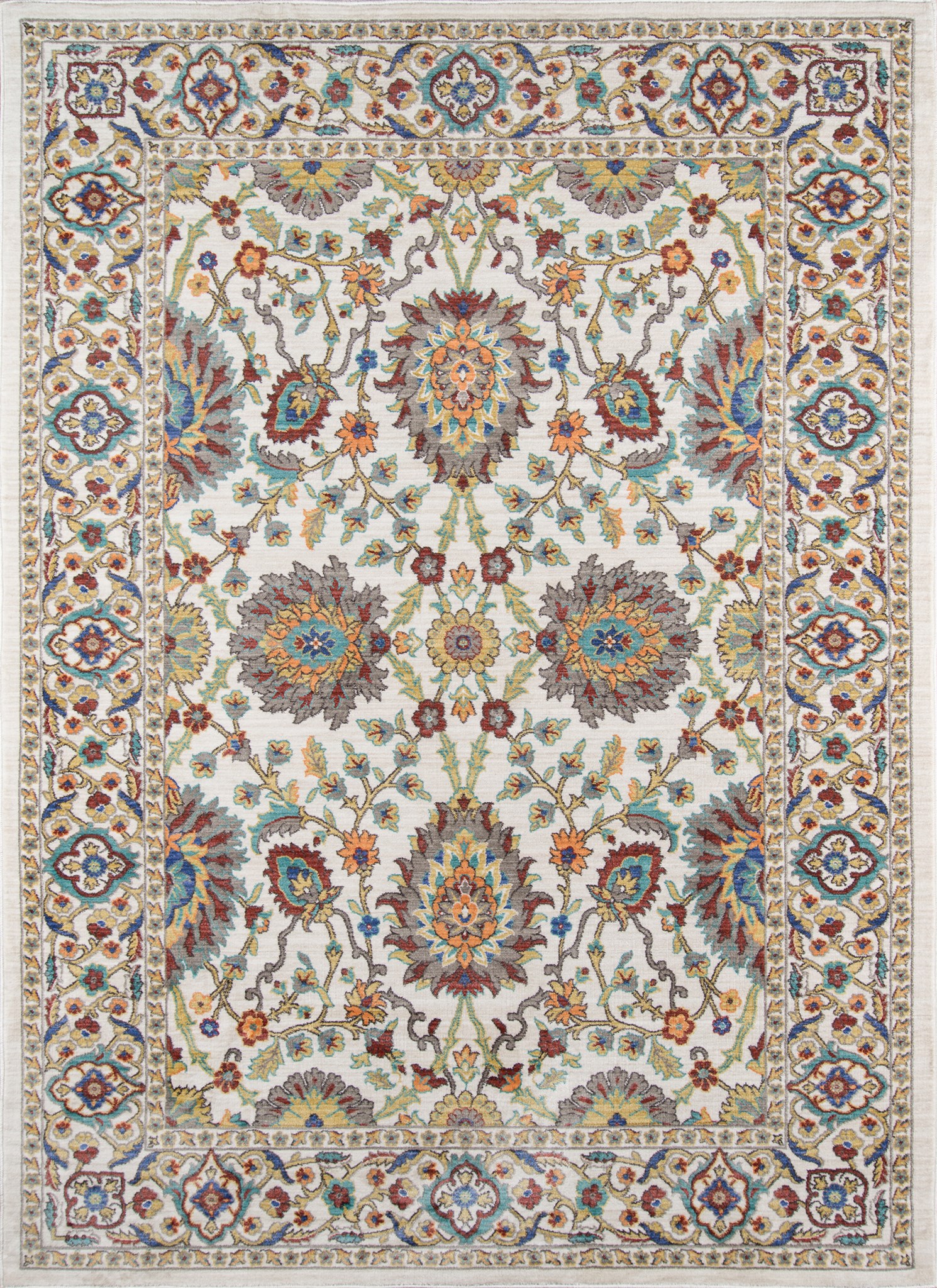 Traditional & Oriental Rugs CYPRESS CYP-01 Ivory - Beige & Multi Machine Made Rug